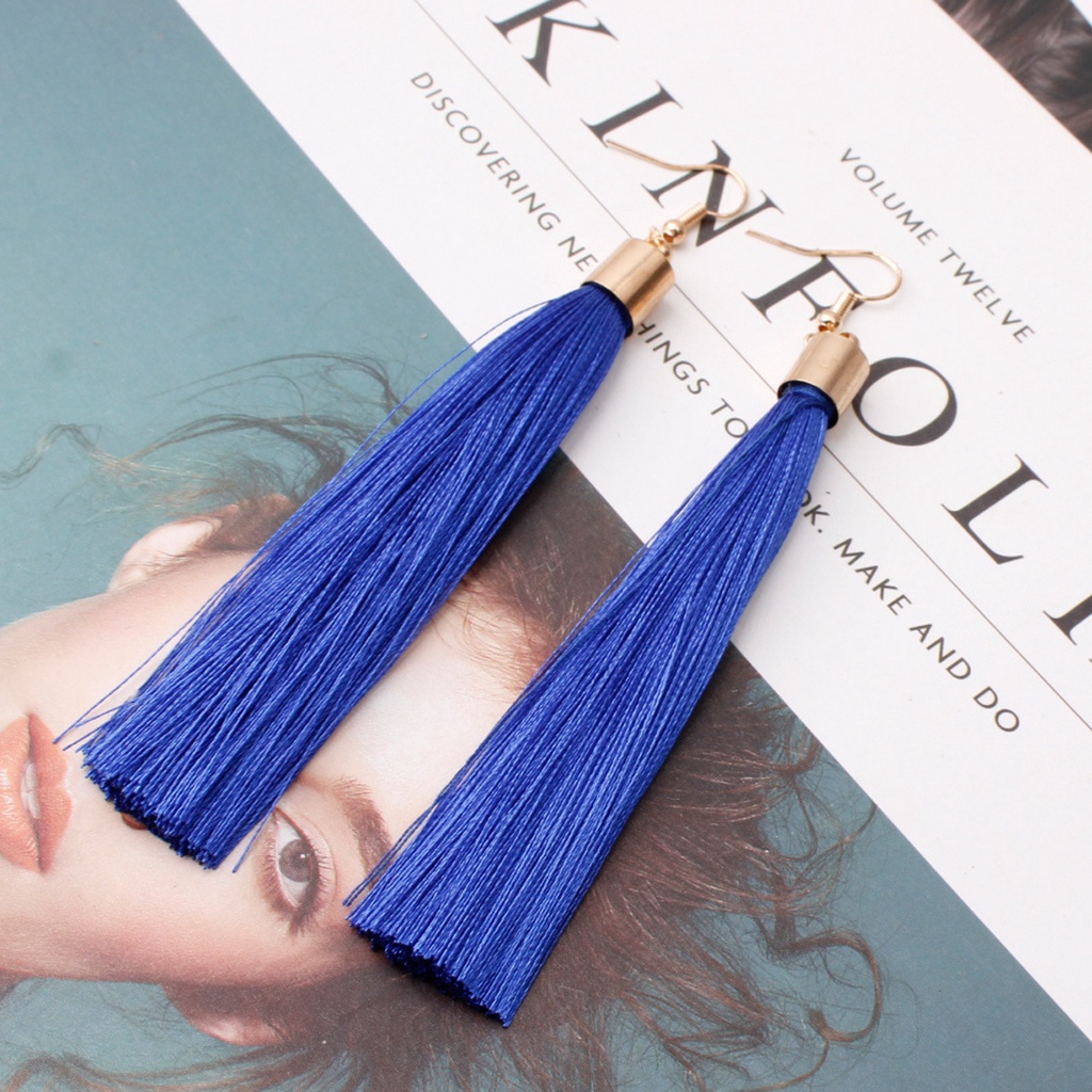 15 pasang kemasan anting anting-anting panjang rumbai multi layer bohemian anting-anting fashion Bar