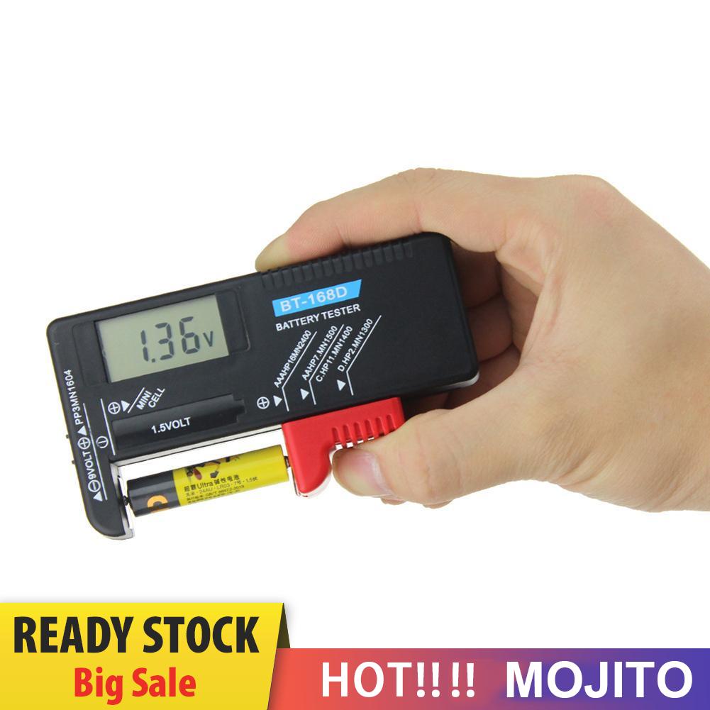 MOJITO BT168D Smart LCD Digital Batteries Tester Electronic Measure Checker for 9V