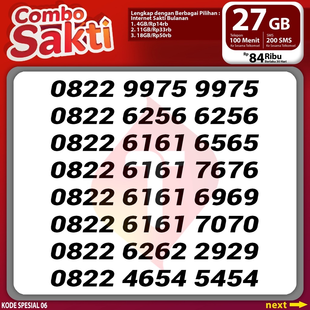 Kartu Sakti Telkomsel 25gb 75k Telkomsel sakti Nomor Cantik Kartu sakti Nomer cantik simpati as loop