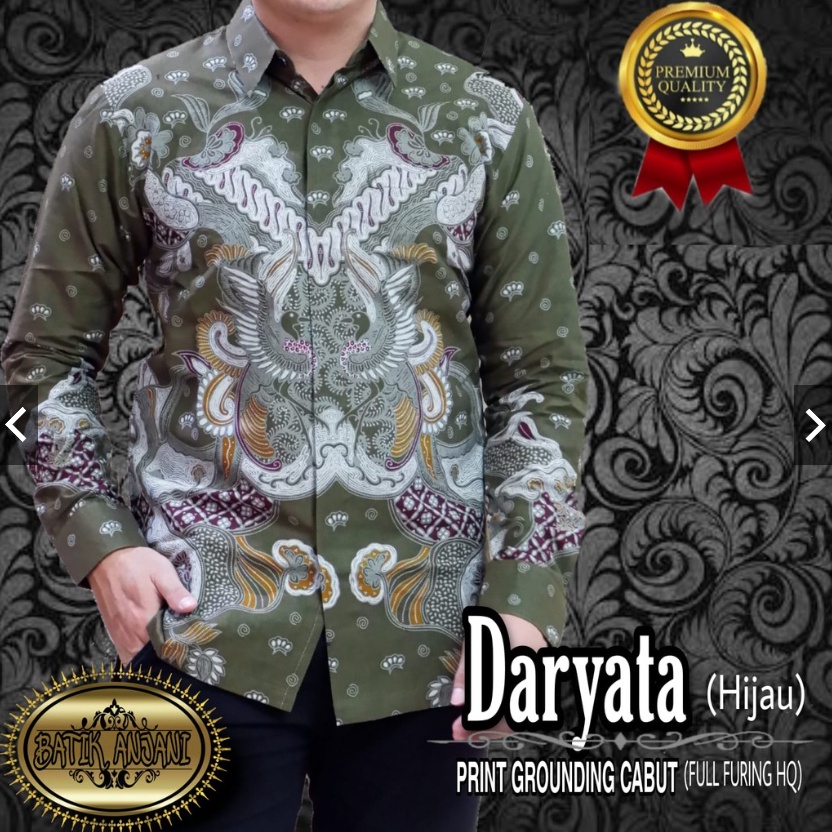 Panji Lesmono Marun Kemeja Batik Pria Pendek Full Furing by SM