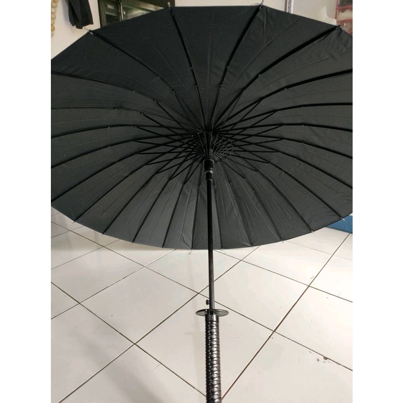 Payung Samurai Jepang Ninja Samurai Umbrella Katana Payung Besar Hitam - B062