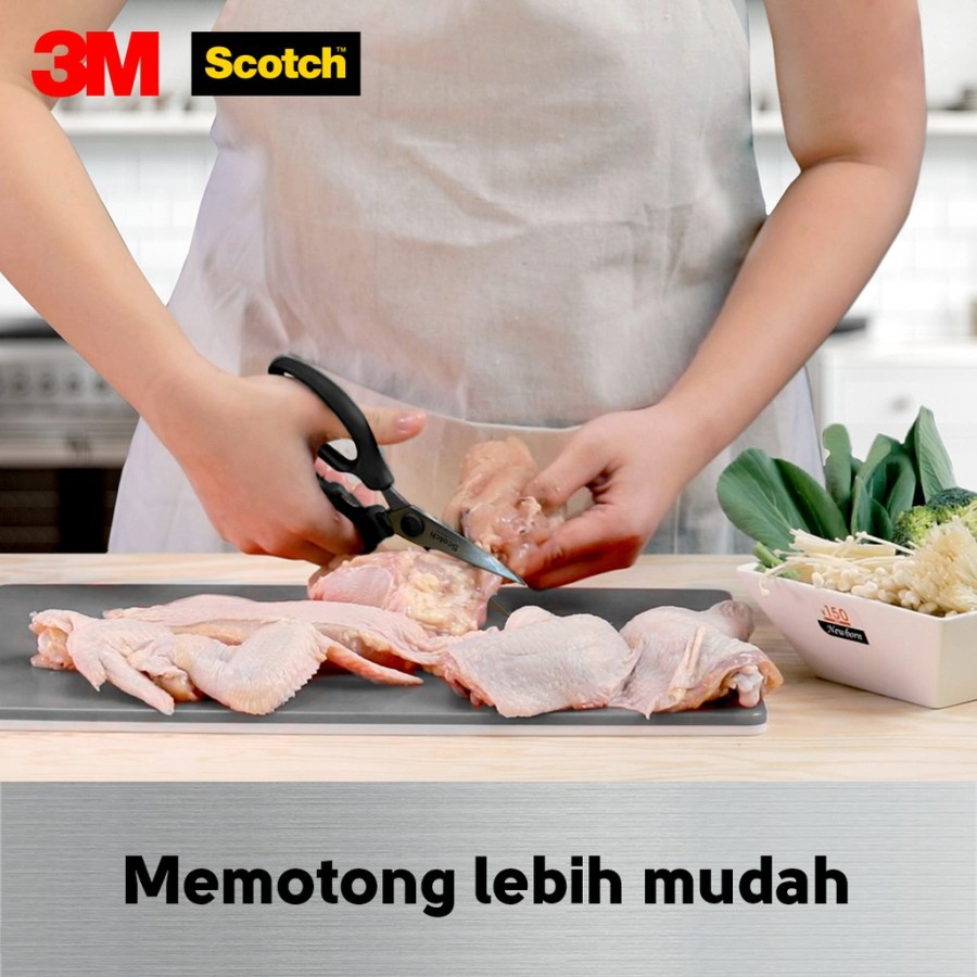 Scotch 3M Gunting Dapur General Tahan Karat Kitchen Scissors KS-GP