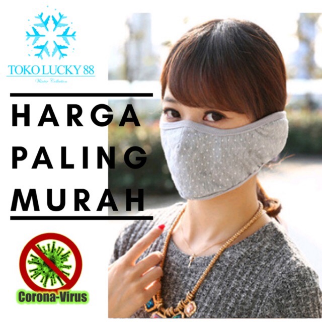 IMPORT Earmuff Mask New Masker Hidung Mulut Telinga anti virus corona Thermal Musim Dingin