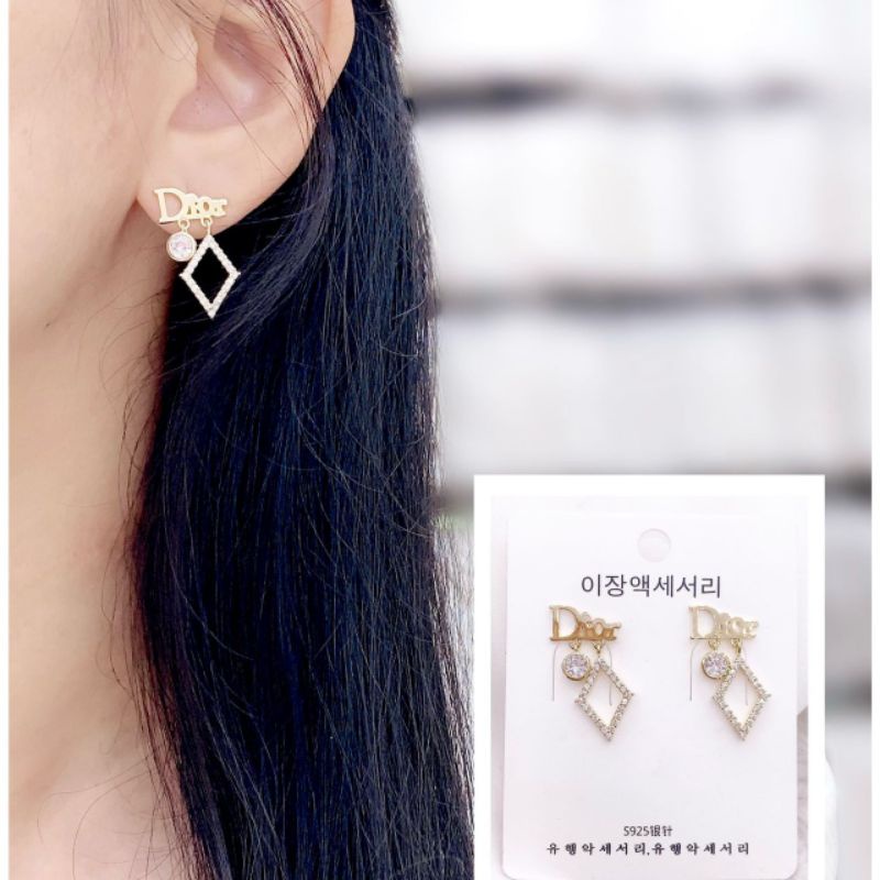 Anting Silver925 perak Premium Quality Anti karat anti alergi Starling silver platgold Ts0290