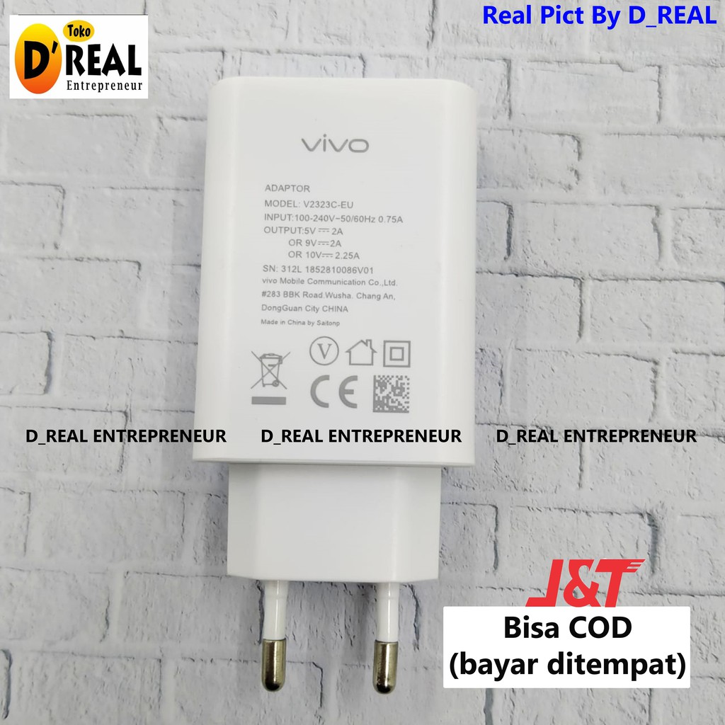 CHARGER VIVO V17 PRO X27 Z1X CASAN VIVO X27 NEX USB TYPE C SUPPORT QUICK CHARGE QUALCOMM 9V 2A