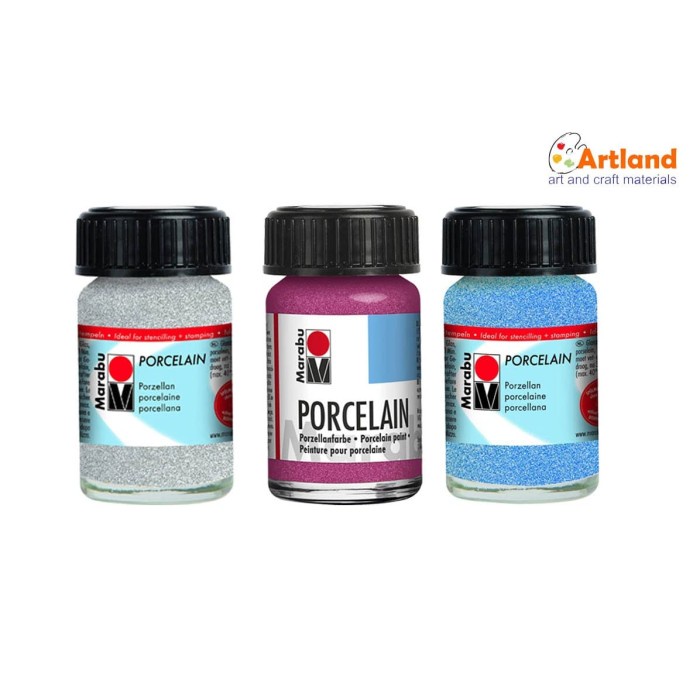 

Marabu Porcelain Glitter 15m - Glitter Red