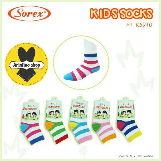 Kaos Kaki Balita Sorex K 8203 / K 5910 Kids Socks Cewek Cowok |tx