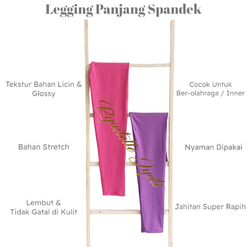 Legging Panjang kaos soft rayon dan spandek Rynstelle