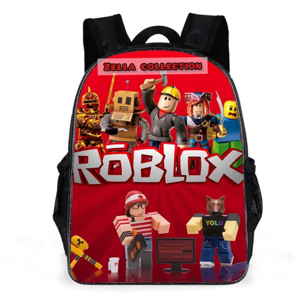 Tas Ransel Anak Sekolah Karakter Roblox/Tas Anak Backpack Roblox 2022/Tas Anak Gendong Roblox Terlaris 2022