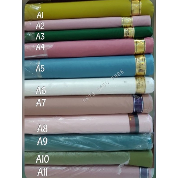 Bahan katun toyobo. KAIN katun toyobo royal mix  - katun polos toyobo premium