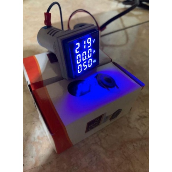 Digital AC voltmeter ampere meter frequency meter 3 in 1