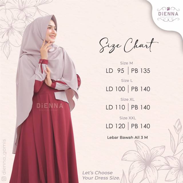 GAMIS KHINKA BY DIENNA ORI /GAMIS ORIGINAL