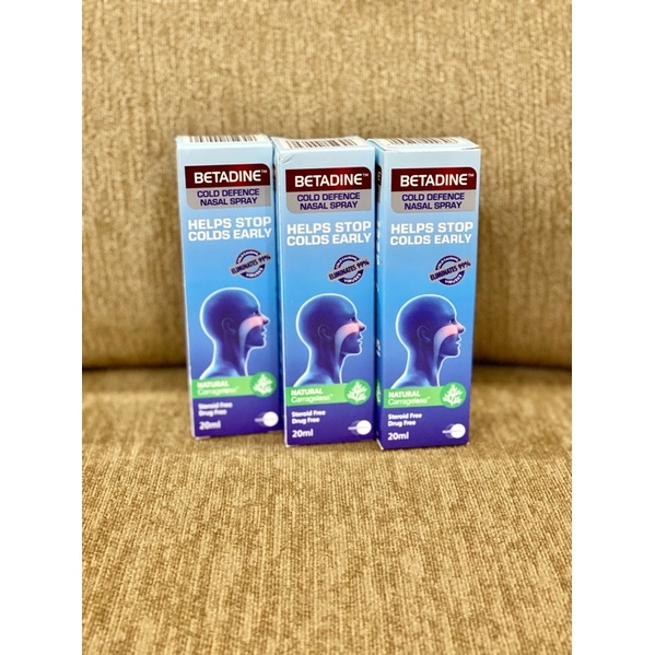 (Original) Betadine nasal spray adult dewasa 20ml Betadine cold defence nasal spray Exp Lama