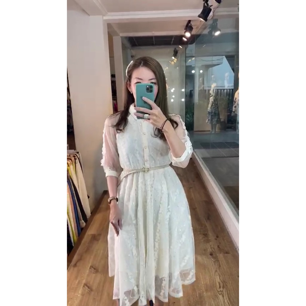 Dress Import  Brokat Dress Korean Premium