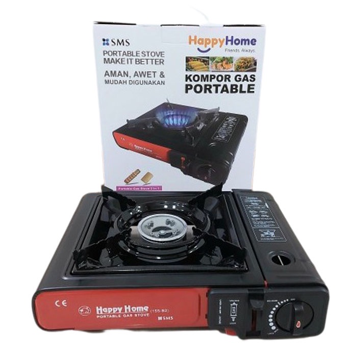 Happy Home B2 Portable Gas Stove 2 in 1 Kompor Mini