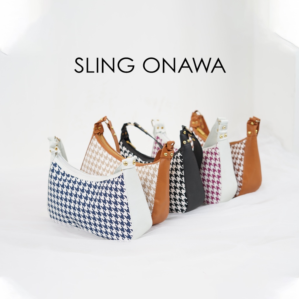Sling Onawa | Sources.id Original  - Tas Selempang Wanita Bahu Lucu Kecil / Mini Tali Rantai Gold se