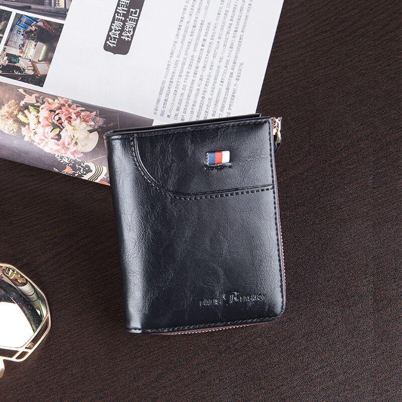 ORIGINAL BALISI 1735-2 DOMPET UANG LIPAT DENGAN ZIPPER BAHAN KULIT LEMBUT