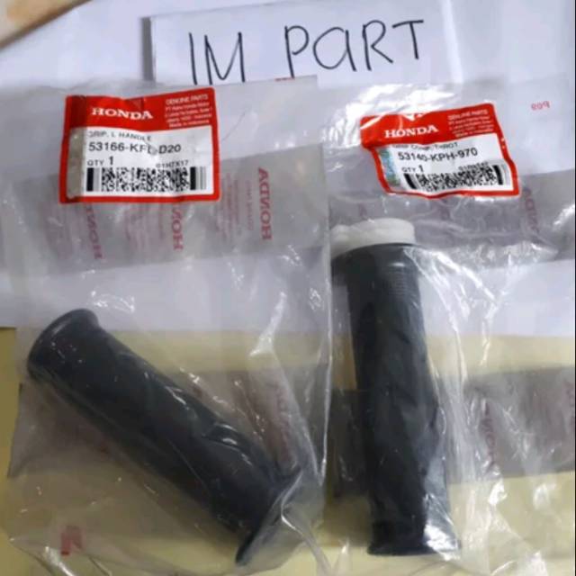 Hand grip karet stang kanan kiri Honda karisma Supra x 125 tahun 2005-2013 Batman PNP  motor bebek