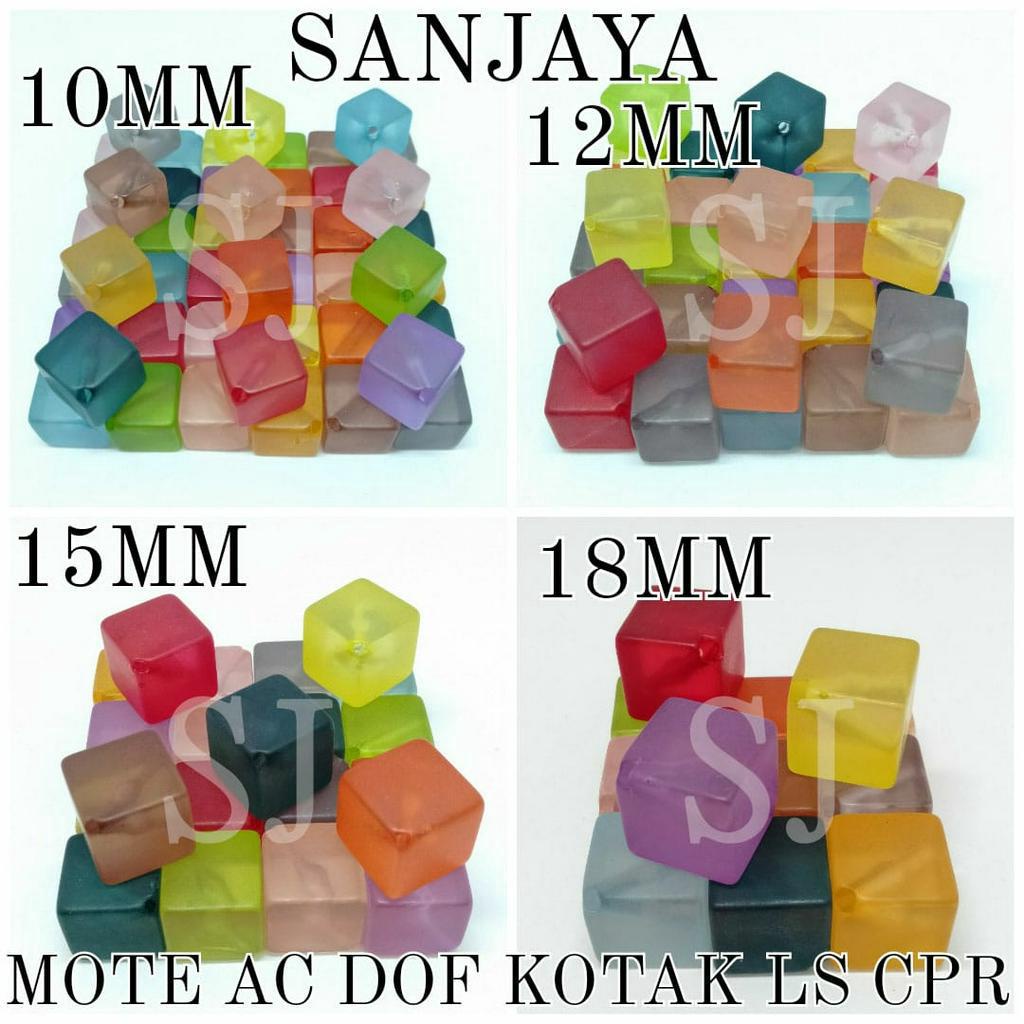 MANIK FROSTED / MANIK AKRILIK MACAM BENTUK / MANIK DOF CAMPUR WARNA /  MOTE AC DOF CPR