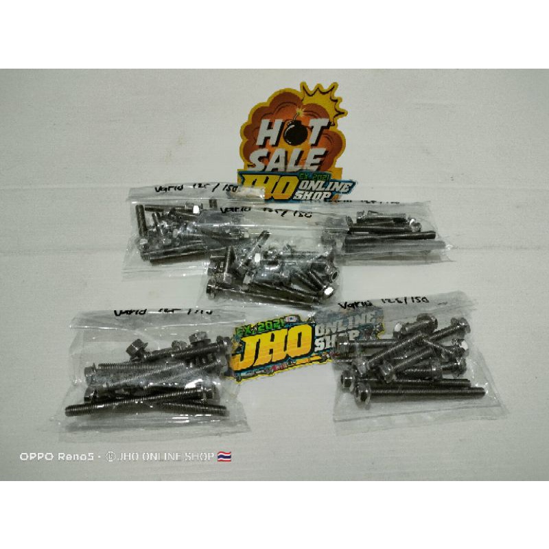 BAUT CVT STENLIS 2 KUNCI VARIO 125/150 PAKET BAUT BAK CVT VARIO 125 150 BAUT STENLIS BAK CVT PCX CBU