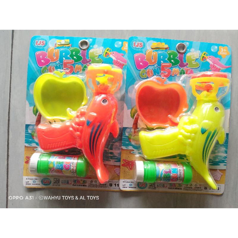 MAINAN BUBBLE GUNS MAINAN GELEMBUNG SABUN 5 MATA B1128