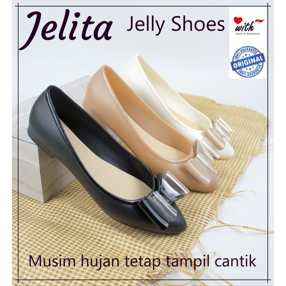 Flat Shoes Jelly Wanita Sara Sara JELITA Sepatu jelly wanita sepatu kerja sepatu empuk terbaru