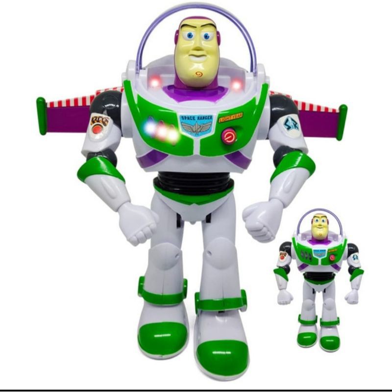 Mainan Anak Robot Buzz Toy Story Lamp dan Suara Batere Operate