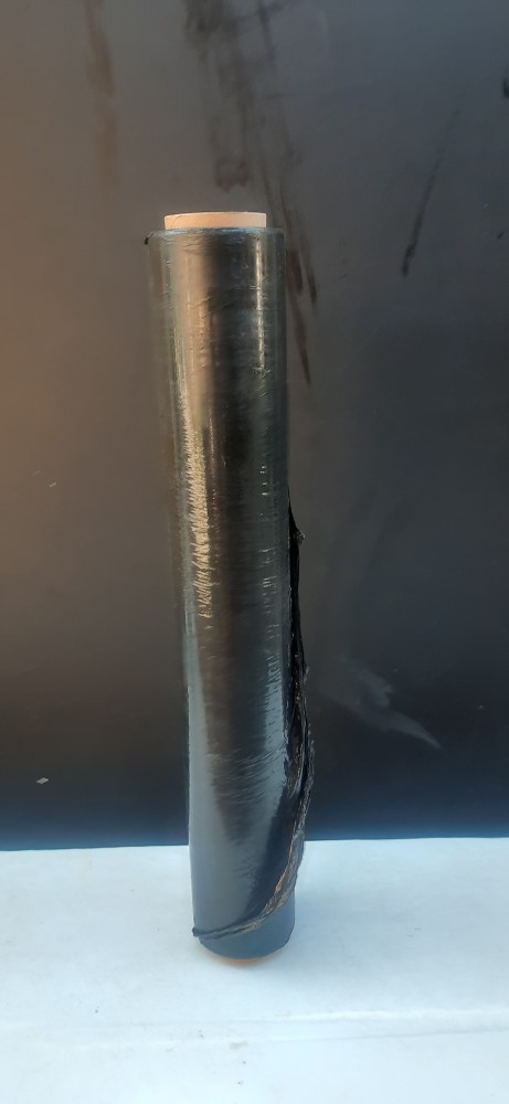 Plastik Wrapping Stretch Film Hitam<br />tipe F 50cmx150meter<br />tebal 2 Mc