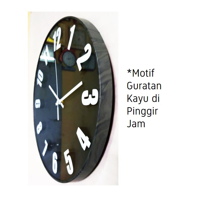 Jam Dinding Aesthetic 40cm Jam Dekorasi Pajangan Dinding Minimalis Free Baterai