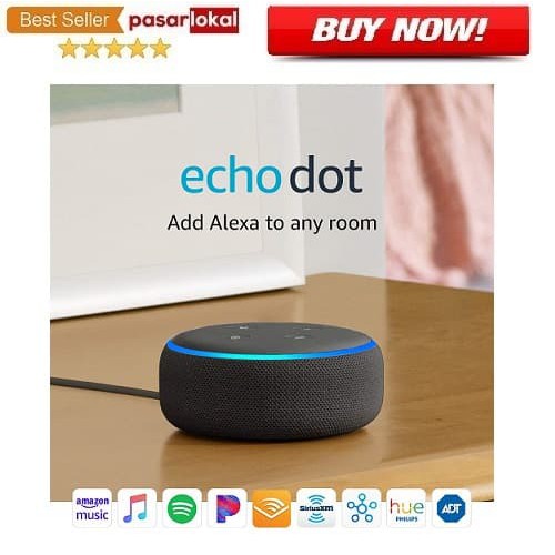 PL -  Amazon Echo Dot 3rd Generation Smart Speaker with Alexa Black