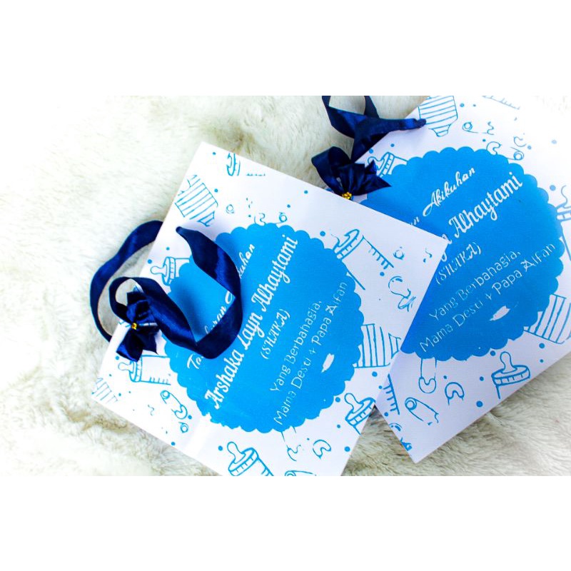 

paper bag sablon (box nasi+ Snack)