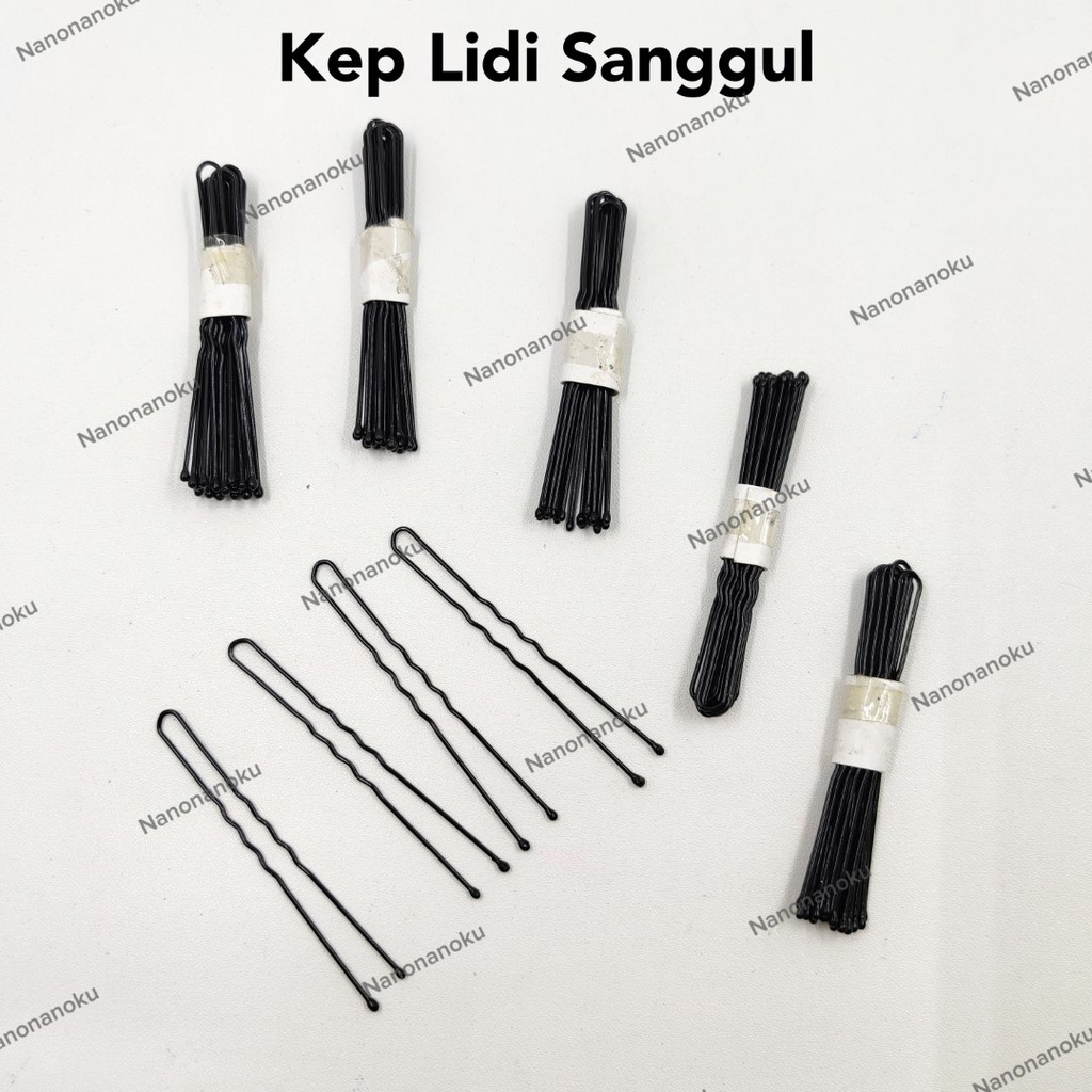 Kep SANGGUL / Hairclip / Jepitan Lidi / Bobby Pin Rambut Hitam