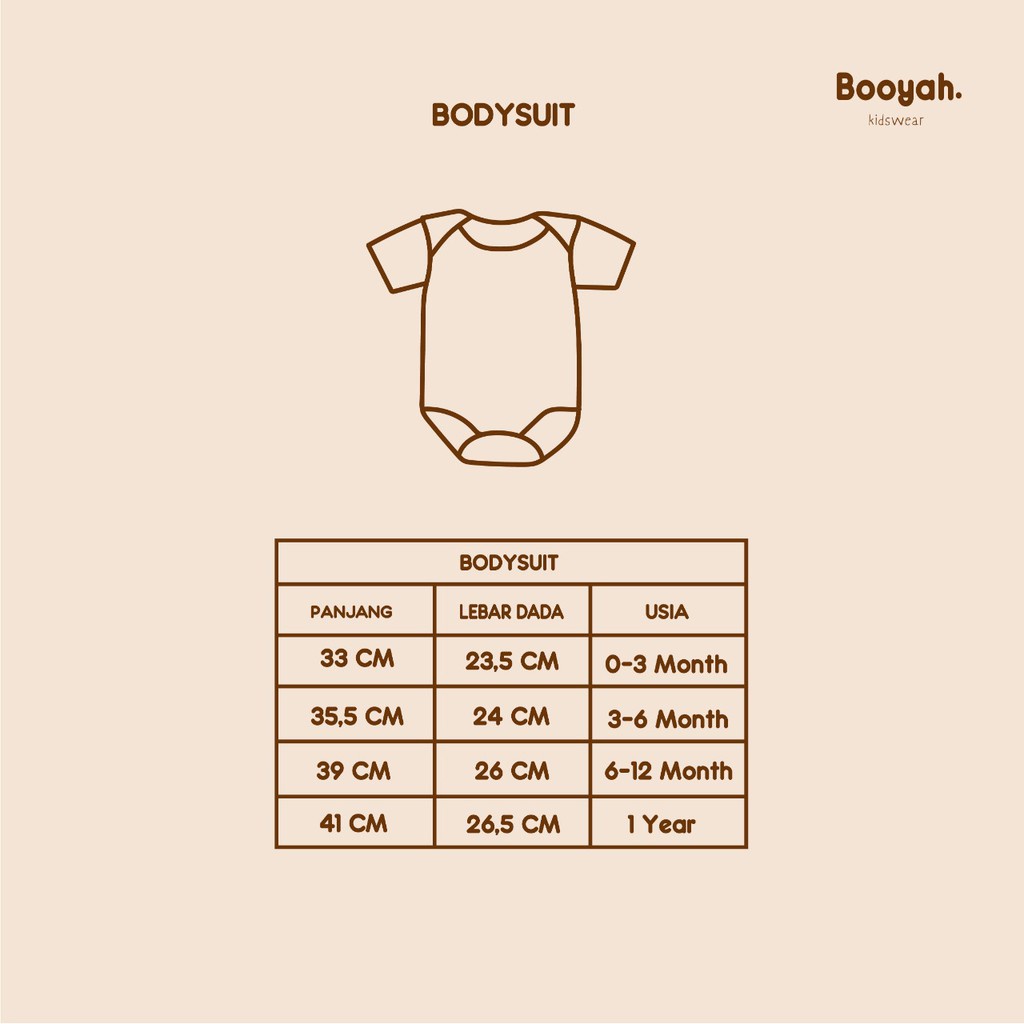 Booyah Baju Bayi - Bodysuit (0-1 Tahun)