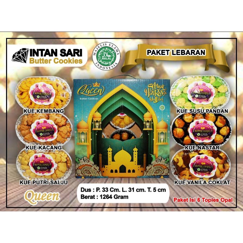 Paket parcel lebaran kue kering Hampers Idul Fitri Edisi 2022