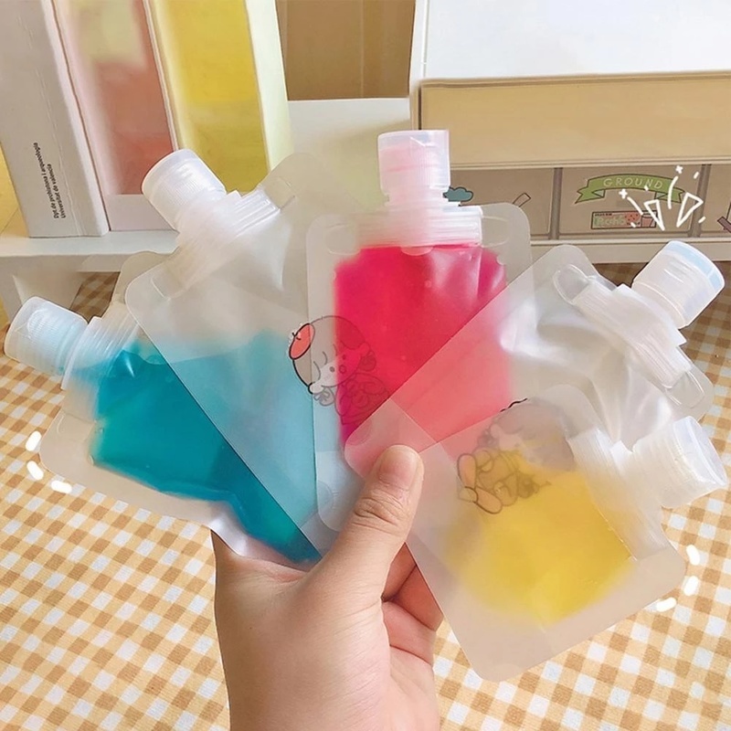 [Harga Grosir]Tas Dispenser Lotion Portabel Model Tutup Flip Transparan Dapat Digunakan Kembali Ukuran 30ml / 50ml / 100ml Untuk Travel/Hot Sale