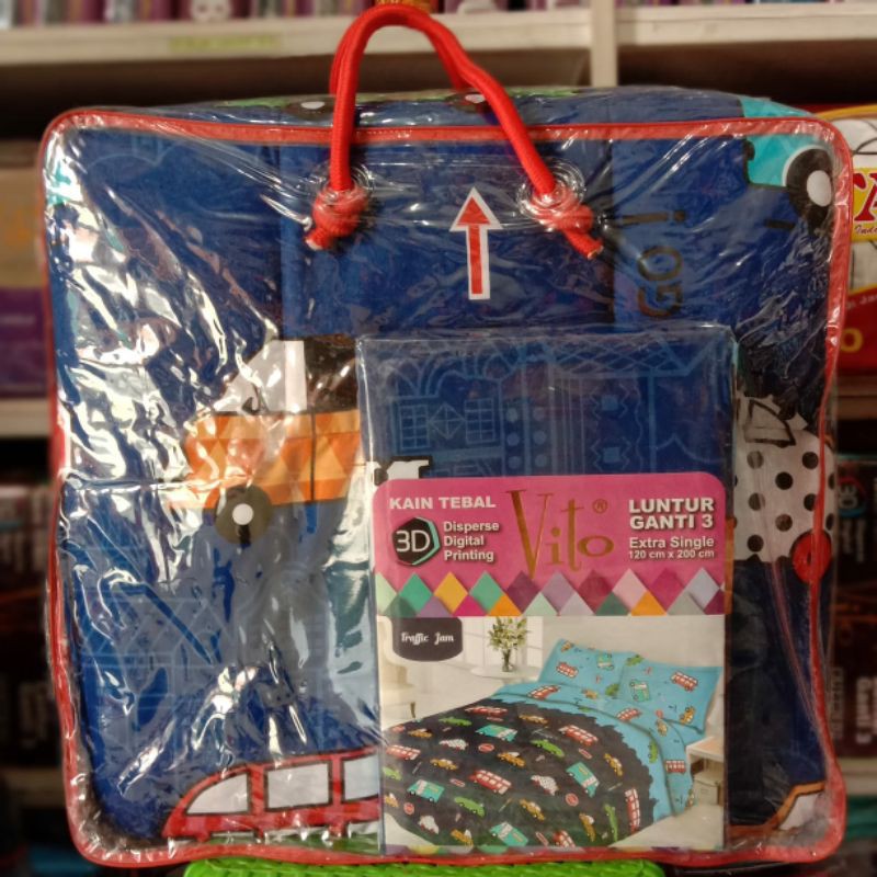 Bedcover Vito motif Traffic jam