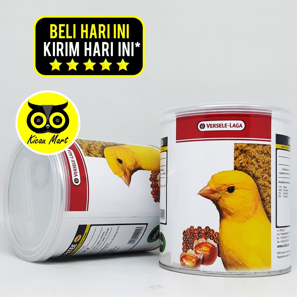 PAKAN MAKANAN BURUNG KENARI KUNING GOLD PATEE YELLOW VERSELE LAGA IMPORT KALENG 250 GRAM PKGPYVL