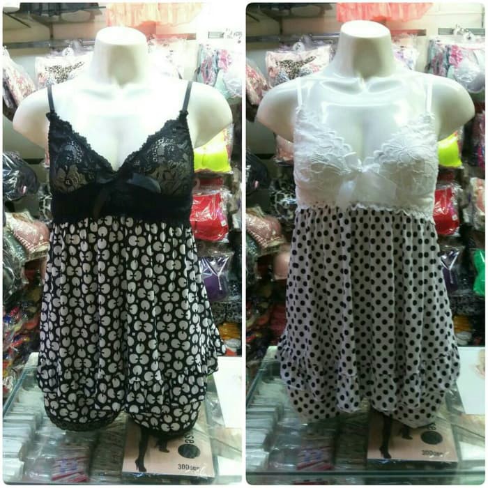 Setelan Baju celana tidur piyama seksi renda wanita