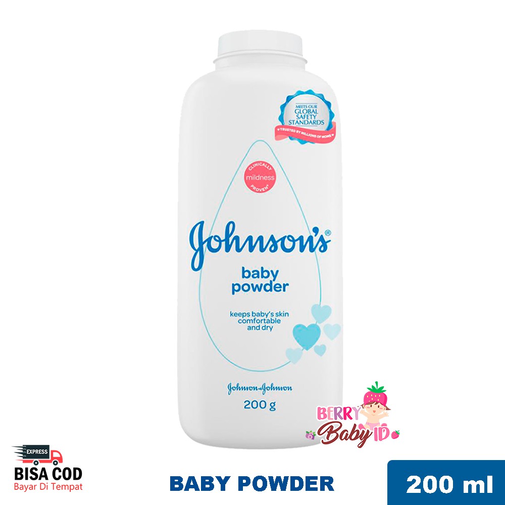 Johnson's Baby Powder 100 g 200 g Bedak Tabur Bayi 100g 200g Berry Mart