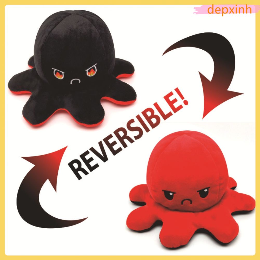 Jual Reversible Plushie Octopus Animal 
