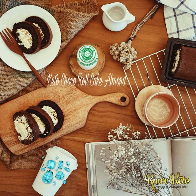 

Keto Choco Roll Cake Almond