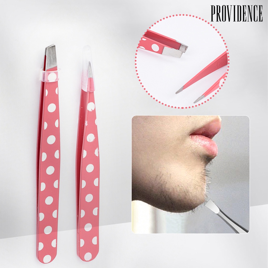 2pcs / Set Pinset Cukur Alis Bahan Stainless Steel Anti Slip Tahan Karat Untuk Wanita