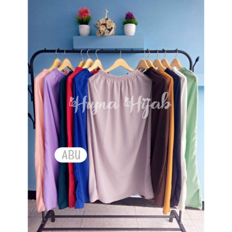 [HUSNA COLLECTION] Rok Wolfis Full Karet / Rok Wolfis