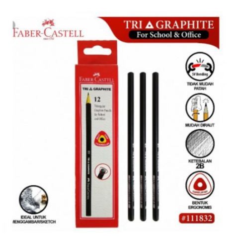 [TOSERBA_EMAK] - FABER-CASTELL TRI GRAPHITE PENSIL