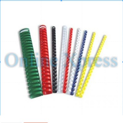 

Spiral Plastik / Plastik Binding A4 3/4" warna (19MM) Hombo (8 Batang)