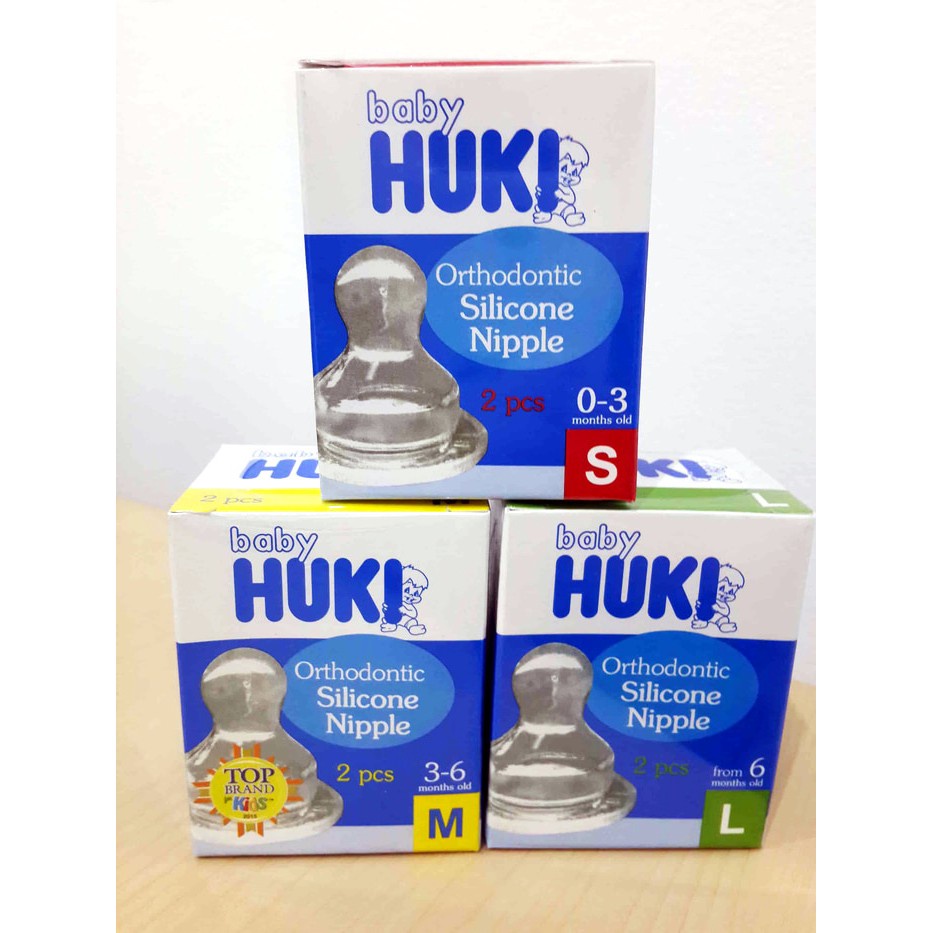 Huki Nipple Orthodontic Isi 2 nipple gepeng