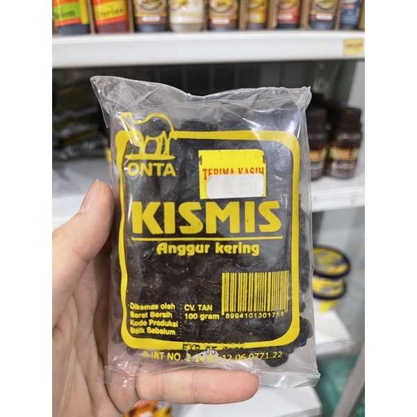 Kismis ONTA 100gr / anggur kering cap onta