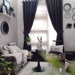 Gordyn gorden blackout polos jendela pintu merah tua abu Gordyn gorden blackout polos jendela pintu merah tua abu