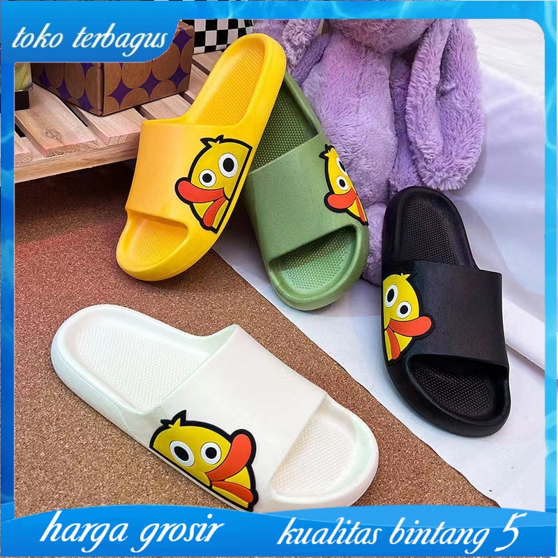 Sandal Jelly Sendal Slop Outdoor Import Empuk Berkualitas Lucu Motif Bebek