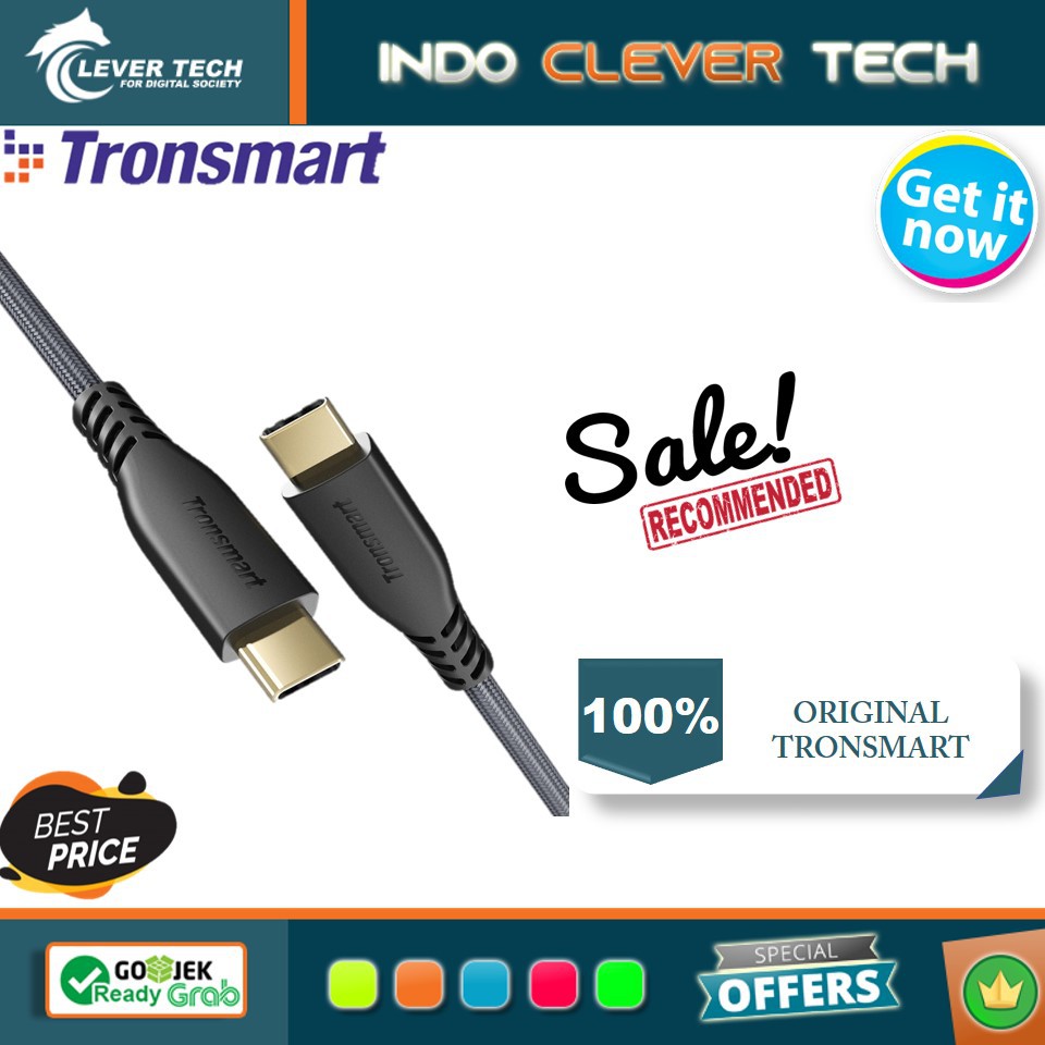 Tronsmart Cable TCC01 4ft USB-C to USB-C 2.0